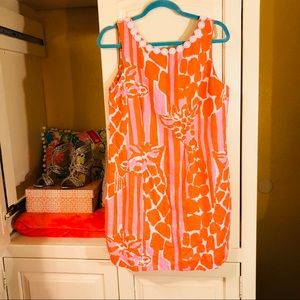 Orange & White Lilly Pulitzer Dress